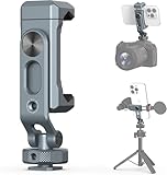 XIAOTJ Camera Phone Mount Cold Shoe Metal Phone Clamp Tripod Mount