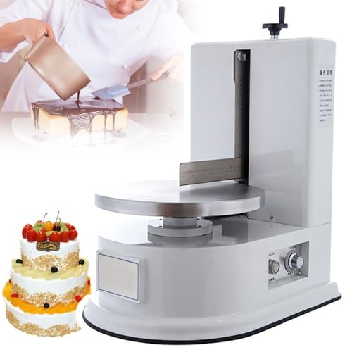 Spandiconcime automatico per torte, decorazione uniforme su torte di varie dimensioni, ideale per panettieri professionali e casalinghi