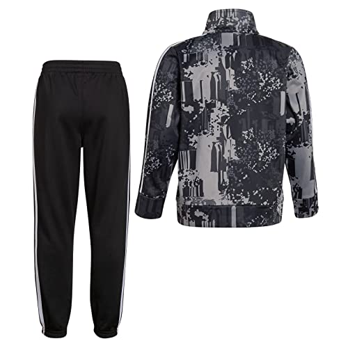 adidas Boys' Little Tricot Jacket & Pant Clothing Set, Black Camouflage Printed, 18/20, AG6416Y, X-Large2