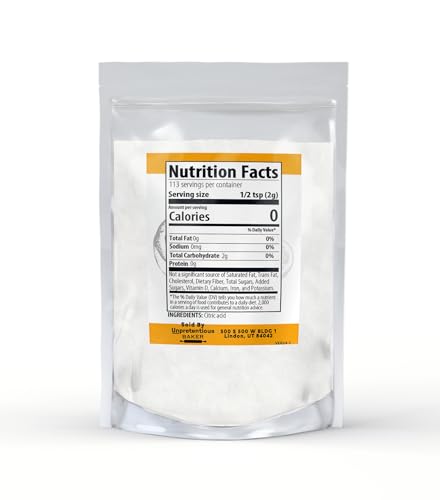 Simple Citric Acid for Cleaning and Baking, 8 oz, Non-GMO