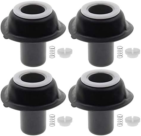 Carburetor Carb Plunger Vacuum Diaphragms for Yamaha V MAX 1200 XVZ1200 XVZ Pack of 4 - (Color: Black)