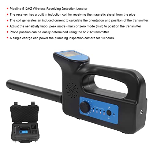 Ontvanger voor pijpinspectie, ontvanger voor inspectiecamera's Bespaar tijd 512 Hz 100-240 V Hoge gevoeligheid voor… - Image 8