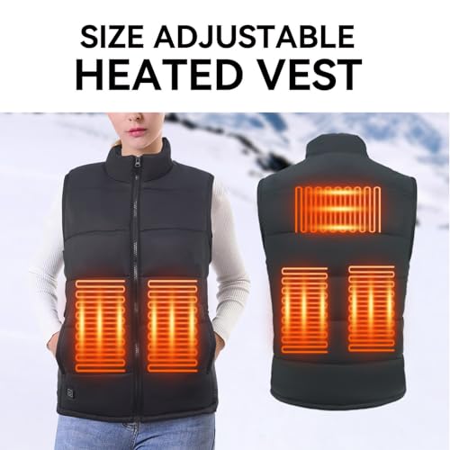 Heated Vest for Men Women without Battery Pack, Lightweight USB Heating Vest, Heated Jacket for Winter Warm2