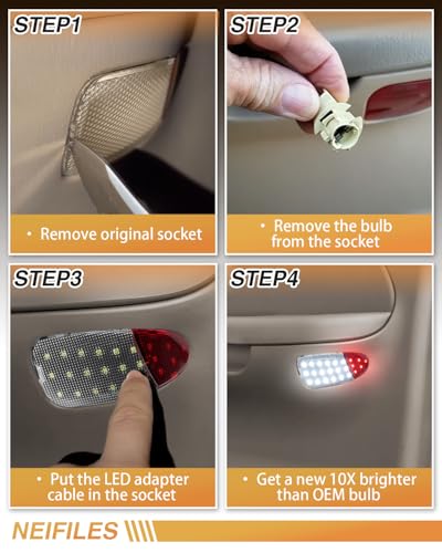 Luz LED para Panel Interior Puerta Ford F150 1997-2003 miniatura 5