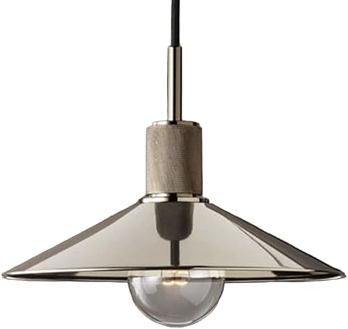 11" Pendant Light Industrial Hanging Lamp Vintage Kitchen Island Lighting Fixture, Retro Metal Pendant Lights for Bedroom Dining Room Farmhouse