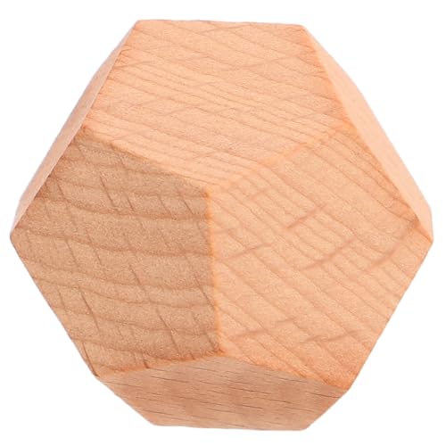 iplusmile 木製サイコロ 空ブロック 手作り工作用無字キューブ 教育 家学習向け 多彩な遊び方可能 社交イベントに