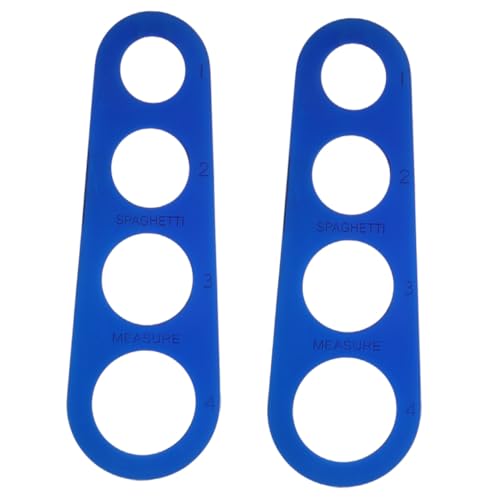 PRETYZOOM 2 pièces Doseur de Spaghetti Acier Inoxydable Outil de Mesure Polyvalent Guide de Portions Précises pour Nouilles et Pâtes Accessoire Cuisine et Facile Utilisation