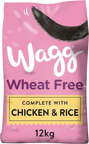 Wagg Wheat Free Complete Dry Adult Dog Food Chicken & Rice 12kg – For Sensitive Stomachs