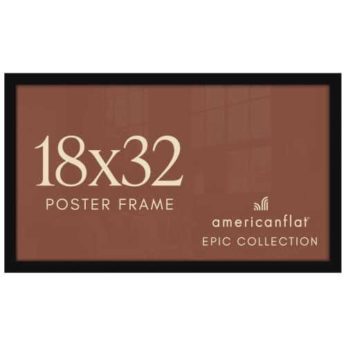 Image of Americanflat 18x32 Poster Frame - Engineered Wood - Black