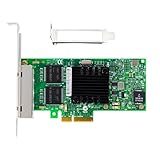 Carte réseau serveur I350-T4 V2, adaptateur Pcie X4 Gigabit 4 ports, prend en charge les caméras industrielles.
