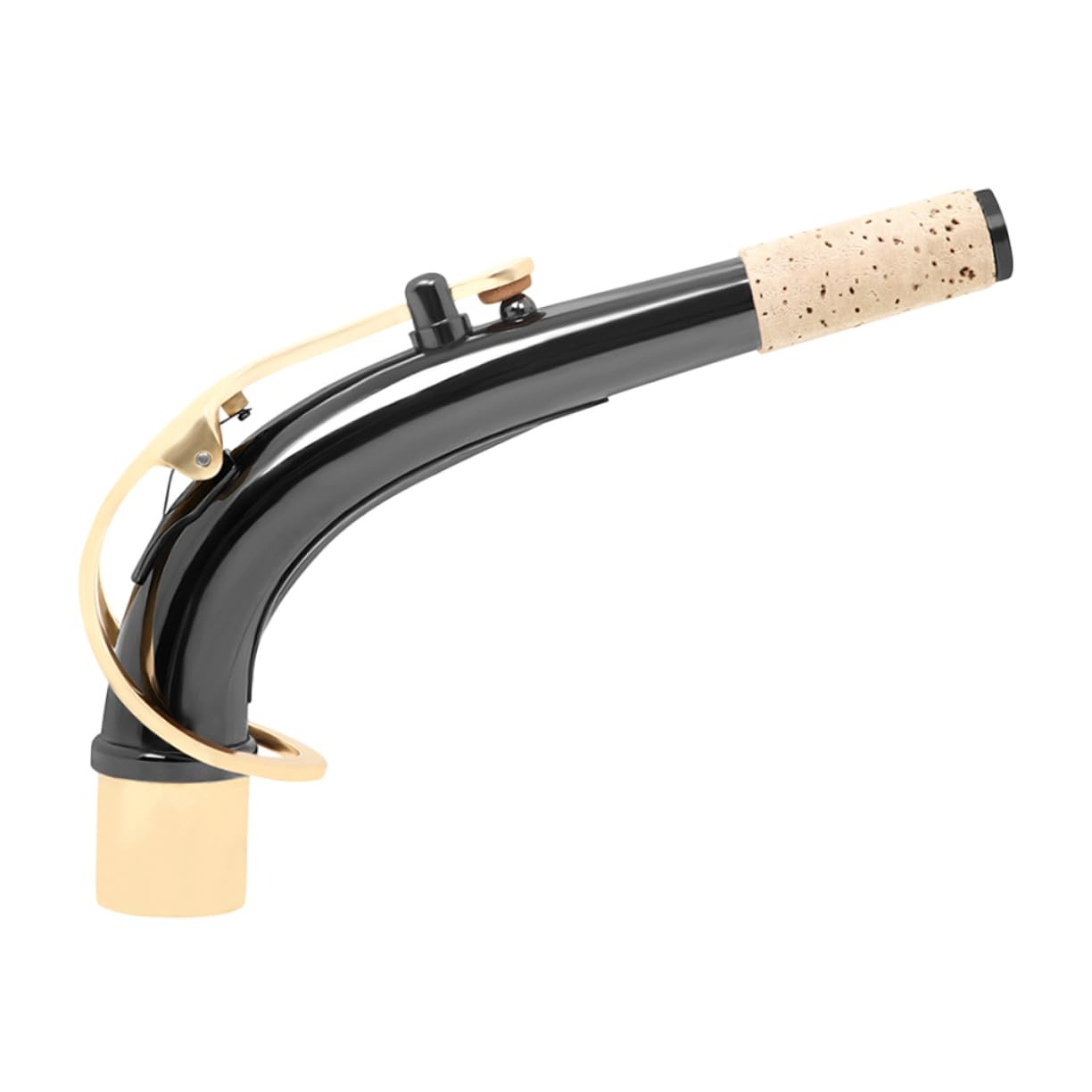 Boquilla de Metal para Saxofón Alto en Latón Baño Negro