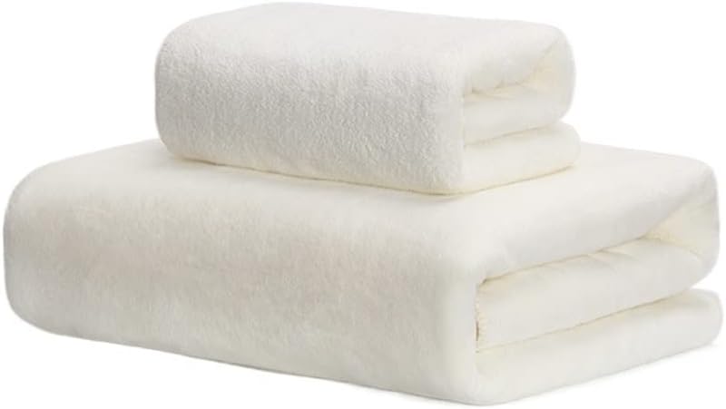Snow Velvet Bath Towel Two Sets of Men and Women Household Water Absorption Speed Drying can not Drop Hair Towel(A 2PS)