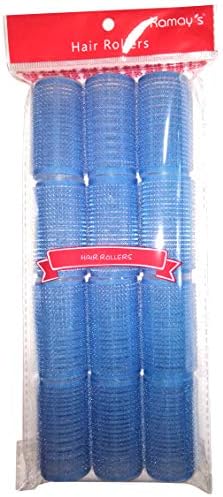 Small Size Hair Rollers Curlers Multicolor Self Grip Cling Nylon Plastic Sticky Curling Tools Pro Salon Hairdressing Curlers Or DIY Curly Hairstyle Color Random(26mm/1 inch 12PCS)