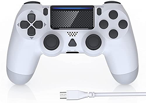 Oussirro Wireless Game Controller Compatible with PS4/PS4 Slim/ PC with Enhanced Dual Vibration/Analog Sticks/6-Axis Motion Sensor/Audio Jack
