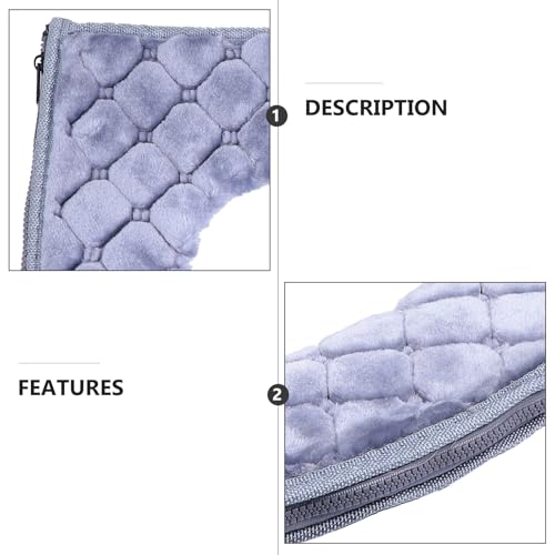 Funda de asiento de inodoro acolchada y protector sanitario lavable para baño 4