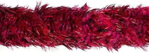 ZUCKER Saddle Boa-Red Chinchilla Dyed - Shocking Pink
