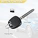 Vurkcy 4D-67 TOY44D-PT Chip Transponder Ignition Car Key Replacement for 2003-2010 Toyota 4Runner Camry Corolla Highlander Rav4 Sienna Tacoma Tundra Scion, New Uncut, 2Pcs, Locksmith Required