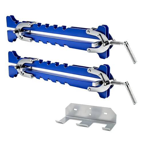 JYPGQRT 40.5 inch Panel Clamps 2-Pack 4-Way Pressure Woodworking Clamps with Storage Rack Fits 10-36 Wide & 3/4-3 Thick for Cutting Boards Tabletops Cabinet Making