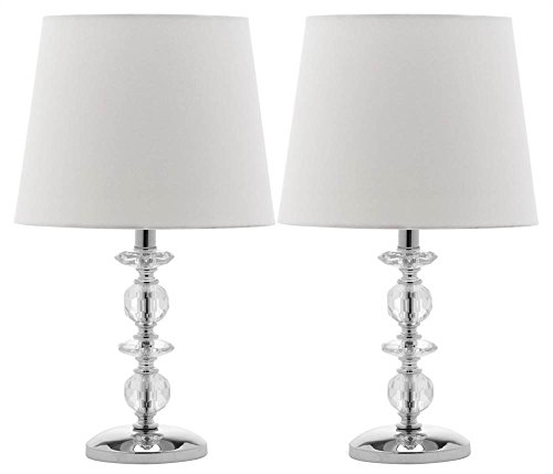 SAFAVIEH Modern Crystal Orb Lamp Set (2)