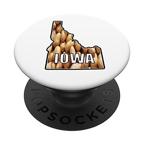 Patata Idaho Broma Idawa Geografía divertida Mezcla Idaho Iowa PopSockets PopGrip Intercambiable