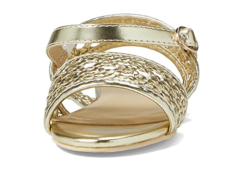 Janie and Jack Girl's Gold Braided Sandal (Toddler/Little Kid/Big Kid)2