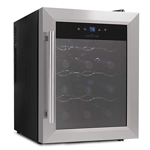 NutriChef 12-Bottle Thermoelectric Wine Cooler