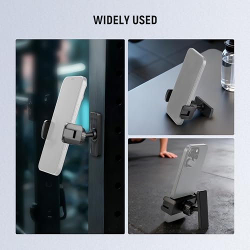 Image of NEEWER Magnetic Phone Holder Mount Stand, Home Gym Workout Forklift Decor Stuff Essential Accessories Gear Compatible with iPhone Android Samsung for Women Men Girl Boy Video Recording, PA119