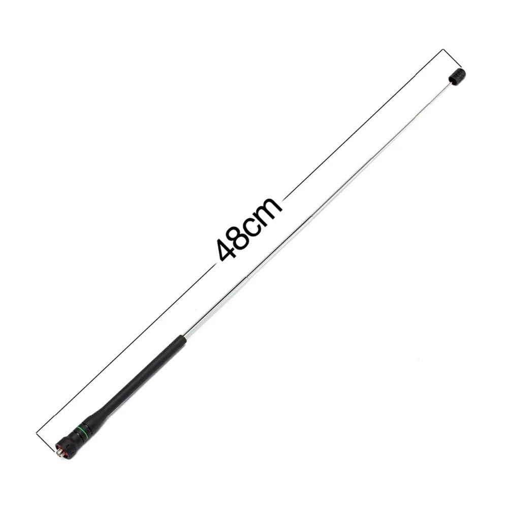 10 Uds Abbree AR-775 Antena telescópica SMA Hembra de Alta Ganancia de Doble Banda Apta for Kenwood Apta for BaoFeng UV-5R UV-82 BF-888S Ham Walkie Talkie