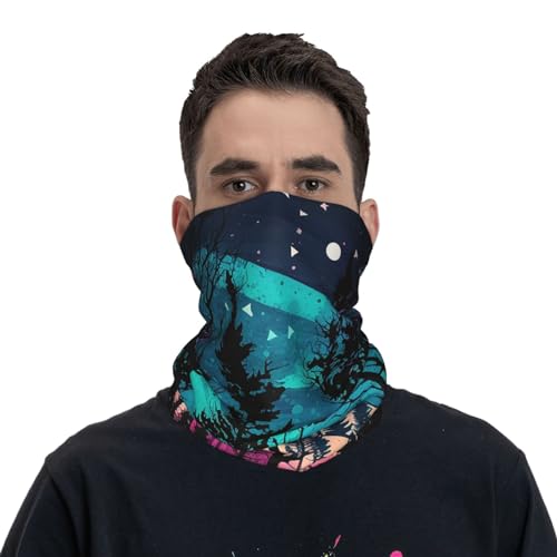 Cuello tipo bandana blanco para mujer y hombre, protección facial multifuncional para motocicleta, ciclismo, esquí y actividades al aire libre miniatura 2