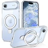 BENTOBEN Coque Magnétique pour iPhone Air 2025 [Compatible avec Magsafe] avec Support Anneau Intégré avec Bumper Protection Antichoc,Etui Anti Poussière Housse Case pour iPhone 17 Air 6.5