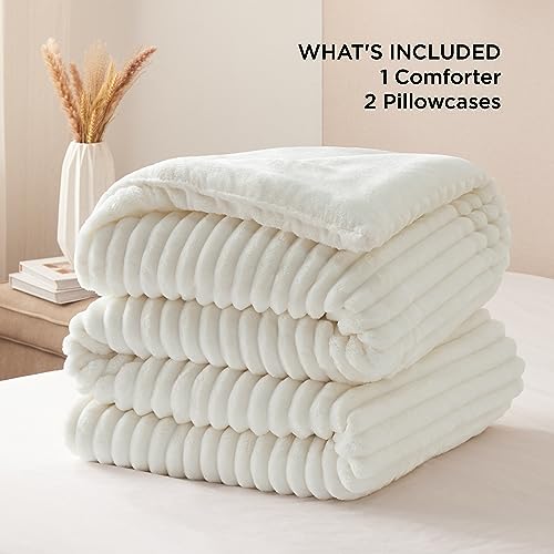 Bedsure US000355WQU Fluffy Comforter Set Queen thumb #5