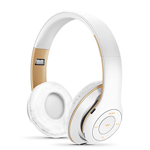 Auriculares Inal¨¢mbricos, Bluetooth de Diadema sobre Oreja Auriculares, Cascos Plegable con MICR¨®Fono Manos Libres y Hi-Fi EST¨¦REO para TV, PC,Tableta