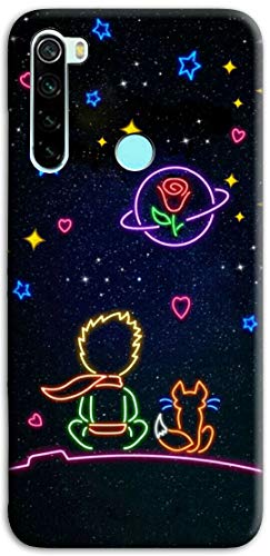 Mixroom - Cover Custodia Back case In TPU Silicone Morbido Per Xiaomi Redmi Note 8 (2021) Fantasia 10 Il Ragazzo E La Volpe N999