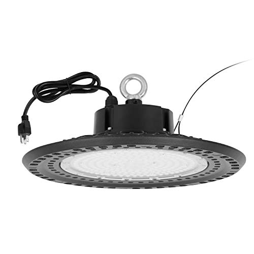 UFO LED High Bay Light 150W 21,000lm 6500K Cool White, ETL Listed LED High Bay Light for Factory Work Shop Plant Growth, Replacement for 600W MH/HPS