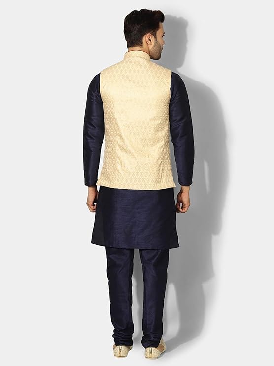 Image of Men's Kurta Pyjama with Nehru /Modi Jacket