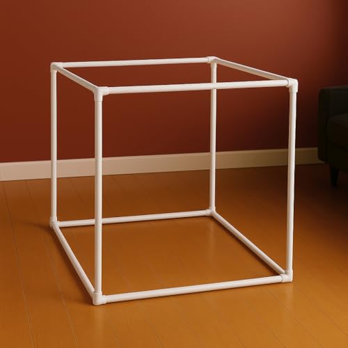 Image of SpecialYou White Cube Backdrop Stand for Decor, Ganpati Decoration Stand for Home, Decorations Stand for Backdrop for Pooja Room Decor Items, Ganapati Decoration Items for Home