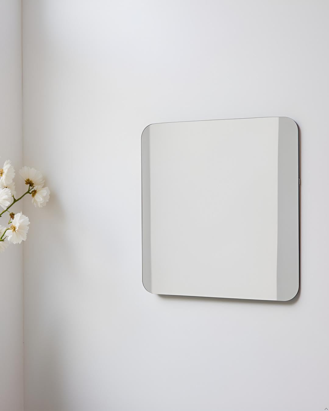 Self-Adhesive Wall Mirror Sticker Modern Frameless Mirror for Home, Office & Bathroom Decor (20 x 20 cm, Pack of 1)-image-49