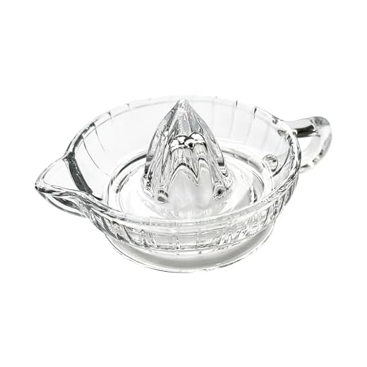 Fox Run Glass Manual Heavyweight Juicer For Lemons, Limes, Oranges and More