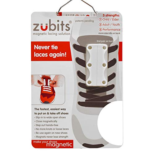 Zubits Magnetic No Tie Shoe Closures for Adults, Kids, and Seniors (2 In Pack)