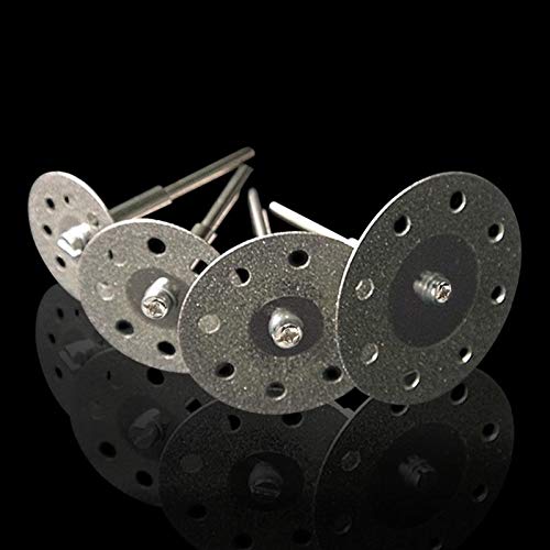 10Pc 30Mm Diamond Cutting Disc for Rotary Tools Accessories with Mandrel 3.0Mm