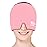 Migraine Relief Cap, Soothing Headache Ice Face Mask Products, Hot and Cold Therapy, Migraine Headache Relief Cap for Migraine, Sinus, Puffy Eyes, Tension, Stress and Hangover(Pink)