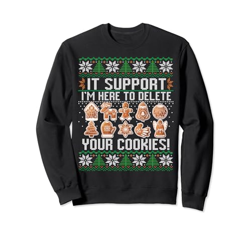 IT Programmierer Cookies I Lustiges Ugly Christmas Pulli Sweatshirt