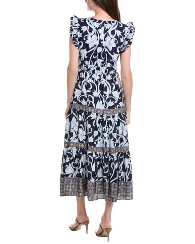 Image of Anne Klein Womens Drawstring Waist Maxi with Ruffle SLVS