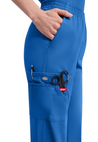 Image of Dickies EDS Signature Scrubs for Women, Elastic Waist Pull-On Cargo Pants for Women in Soft Brushed Poplin - 86106