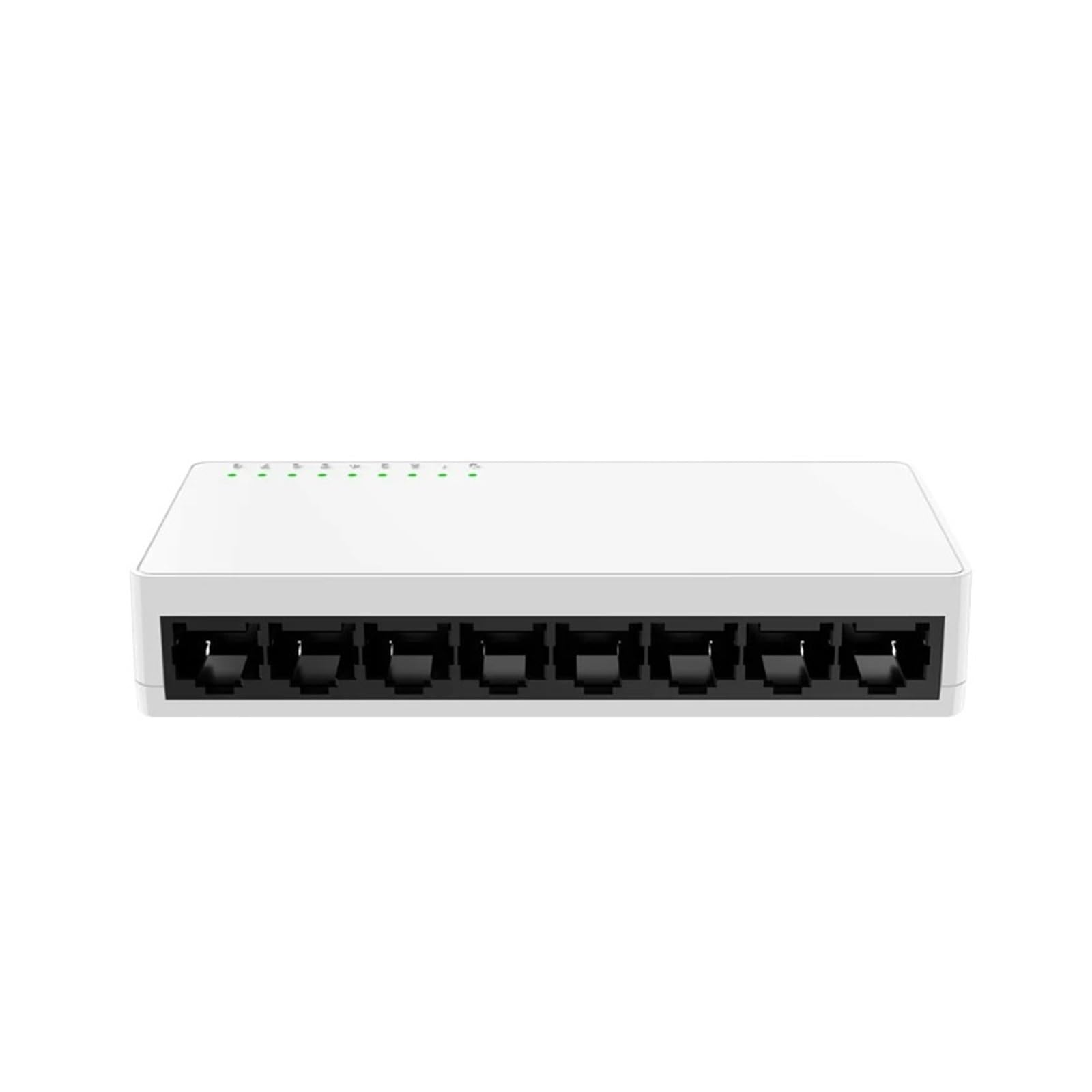 Przełącznik sieciowy, 5/8-portowy Pełny Gigabitowy Przełącznik Sieciowy 1000 Mb/s Ethernet Inteligentny Przełącznik Wysokowydajny Koncentrator RJ45 Rozdzielacz Internetowy,Niezawodny(8 Port 1000M Pla