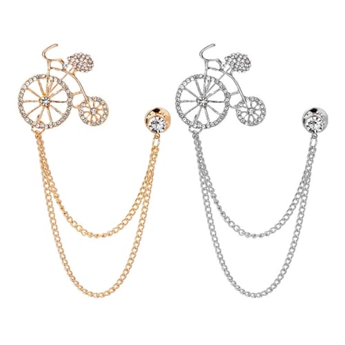Spilla da bici con diamanti, realizzata in materiale ecologico, durevole e pratica per un uso prolungato, spilla da bici