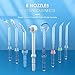 ATMOKO Water Dental Flosser Oral Irrigator 600ml with 8 Multifunctional Jet Tips, Black