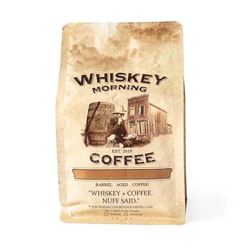 Product Image of the Whiskey Morning Coffee: Fire Roasted, Whiskey Infused, Small Batch Coffee (Ground)