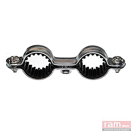 Ram - Colliers Doubles Isophoniques Acier, 18mm, Boîte de 50 Cover