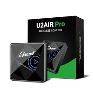 Ottocast Draadloze CarPlay Adapter voor iOS 10+, U2AIR Pro Draadloze CarPlay Dongle voor CarPlay Draadloze CP Adapter compatibel met Factory Wired CarPlay voertuig vanaf 2016